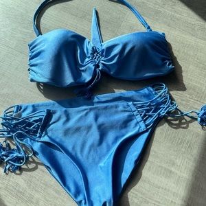 Luli Fama Cubre Libre Blue Bikini Set XL
